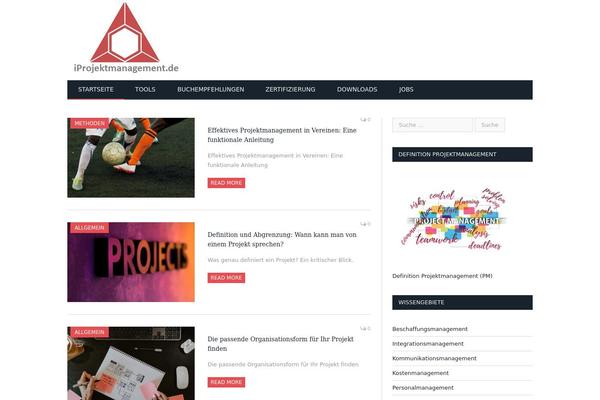SmartMag Child theme site design template sample