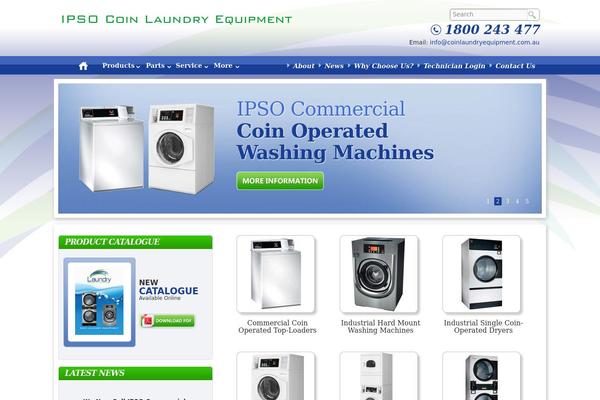Laundry theme site design template sample