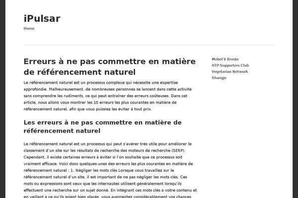 Maxwell theme site design template sample