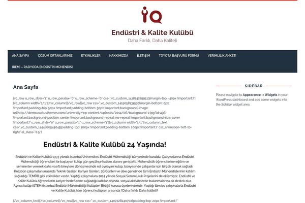 University theme site design template sample