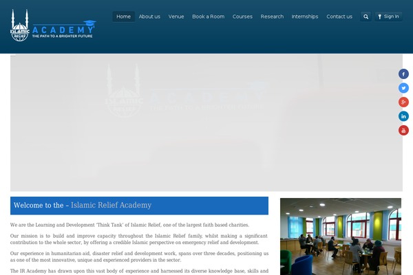 Academy theme site design template sample