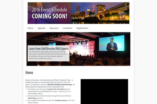 Evento theme site design template sample