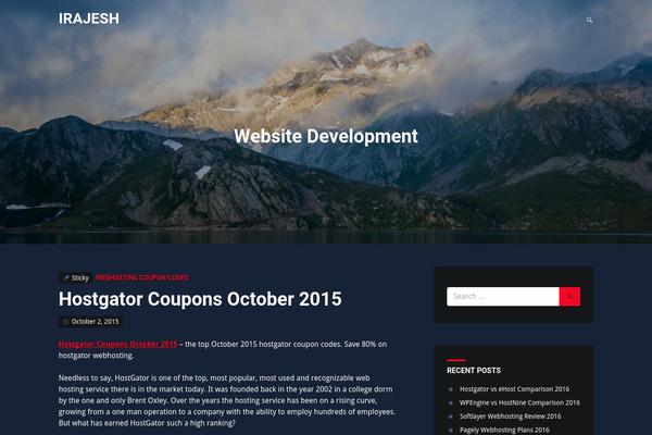 Identity theme site design template sample