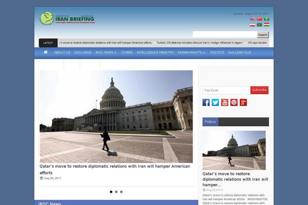 Newspaper theme site design template sample