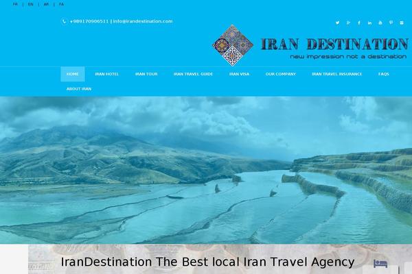 Travelo theme site design template sample