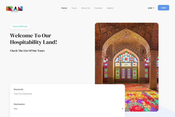Site using Tourmaster plugin