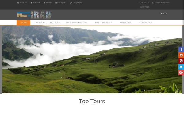 Traveler theme site design template sample