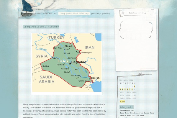 iraqvote.org site used Sail Away