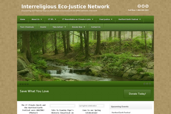 Greennature theme site design template sample
