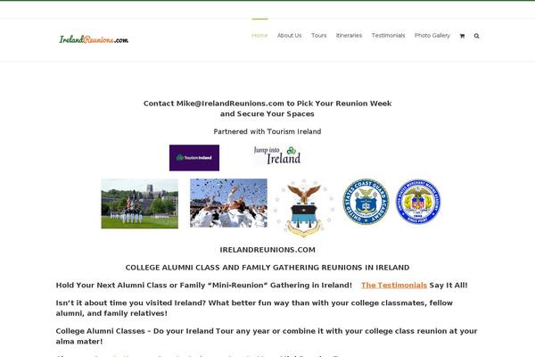 irelandreunions.com site used Avada Child Theme