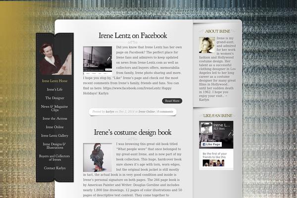 Memoir theme site design template sample