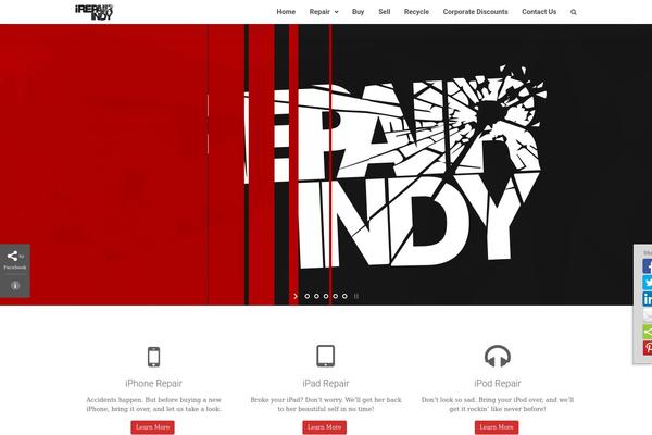 Flatter theme site design template sample