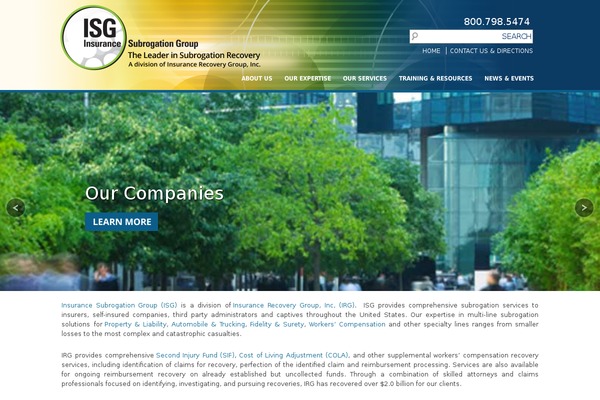 irgfocus.com site used Isg