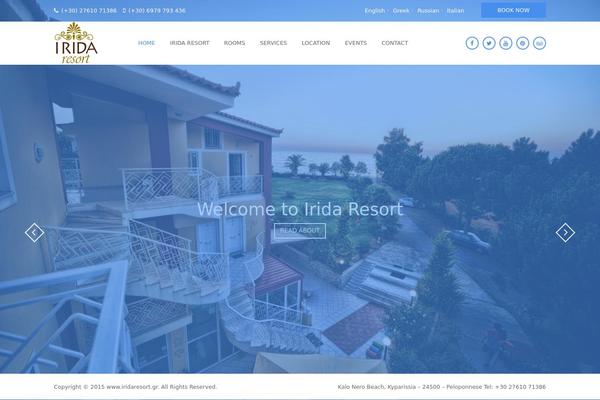 iridaresort.gr site used Holiday