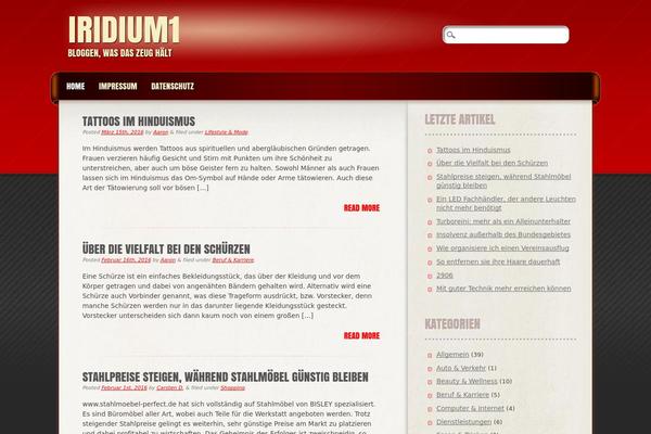 Frantic theme site design template sample