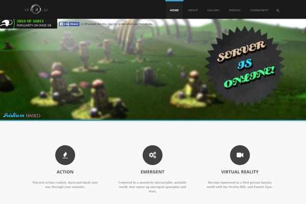 Hikari theme site design template sample