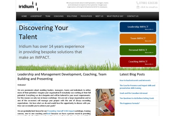 iridiumconsulting.co.uk site used Iridium-child