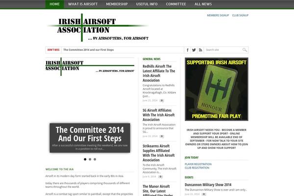 Iaa theme site design template sample