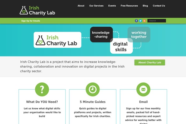 irishcharitylab.org site used Bellini