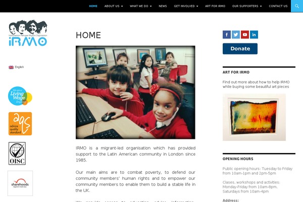 WordPress website example screenshot