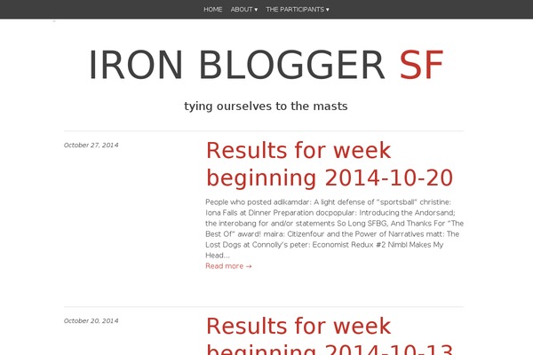 iron-blogger-sf.com site used Bold Headline