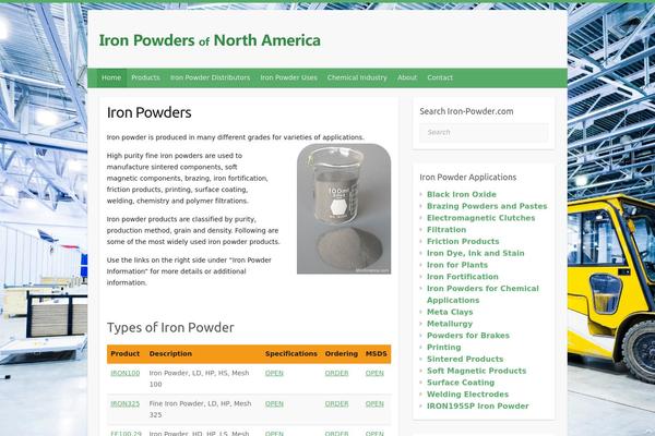 Site using Easy Table plugin