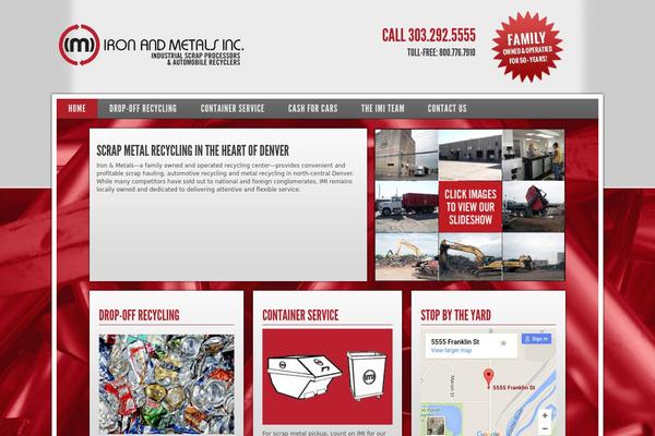 Imi theme site design template sample