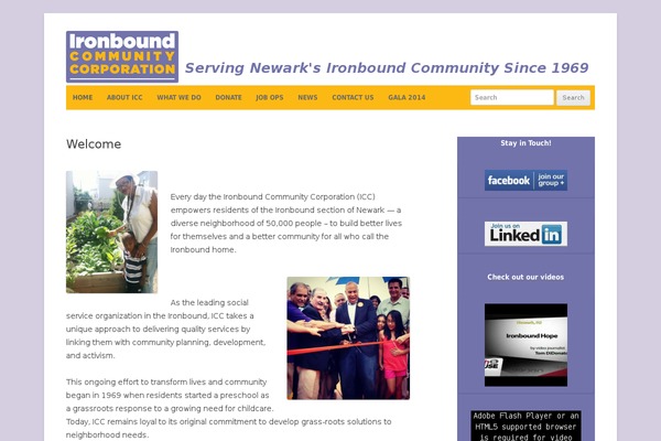 Icc theme site design template sample