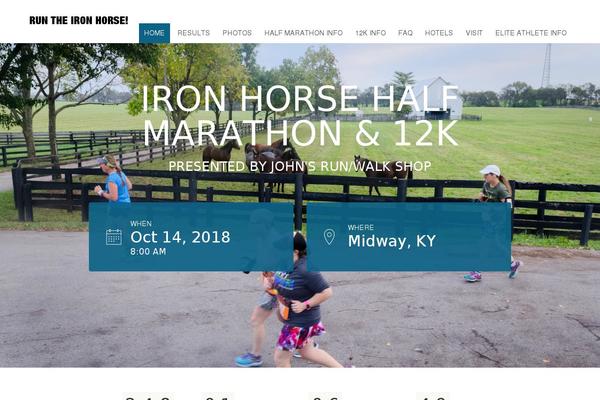 ironhorsehalfmarathon.com site used Tyler