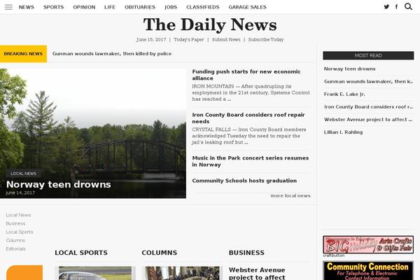 ironmountaindailynews.com site used Corev2