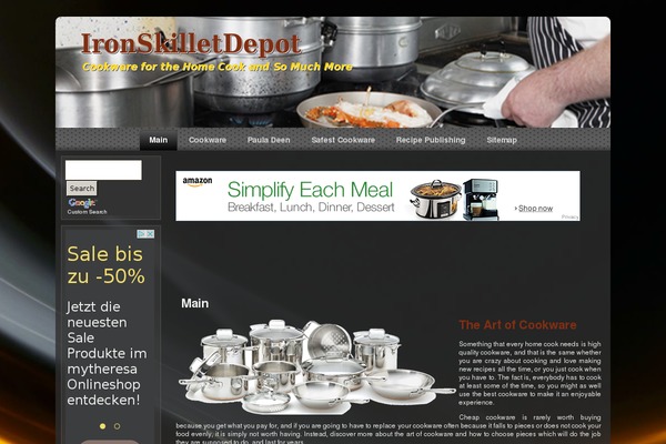 Depot theme site design template sample