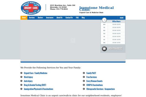 Doctor theme site design template sample