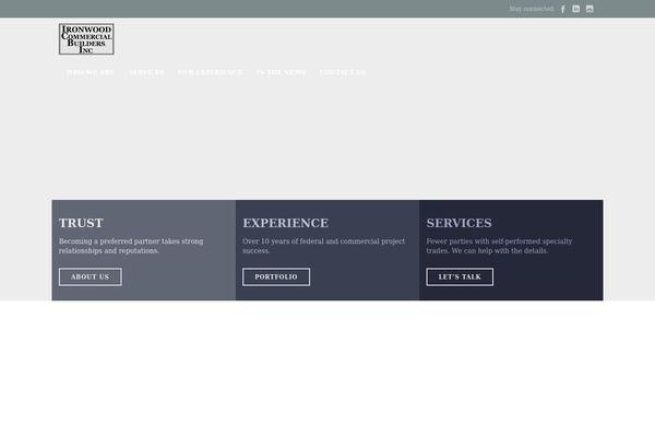 Construction theme site design template sample