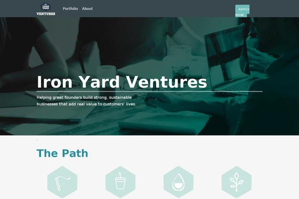 Iron theme site design template sample