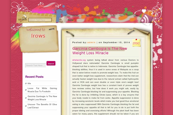 Silk Blog theme site design template sample
