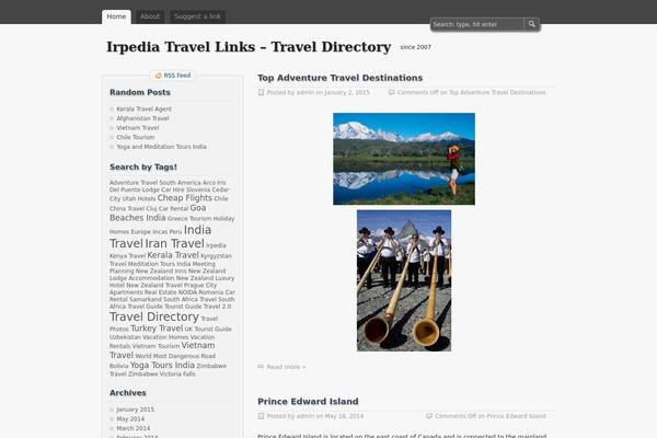 zBench theme site design template sample