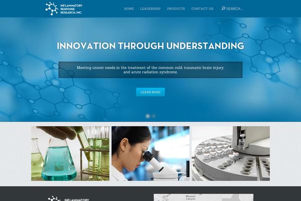 irrinc.net site used Solar Theme