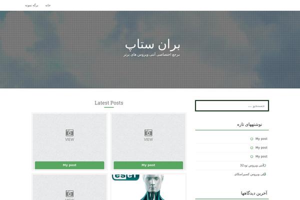LENS theme site design template sample