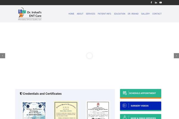 Zephyr-child theme site design template sample