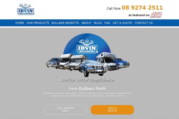 irvinbullbars.com.au site used Cardinal Child
