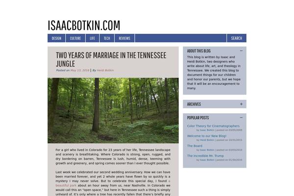isaacbotkin.com site used Redom