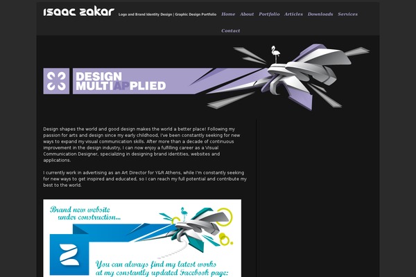 Isaac theme site design template sample