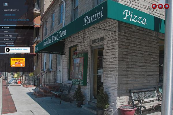 Ristorante theme site design template sample