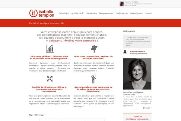 isabelle-templon.com site used Itc