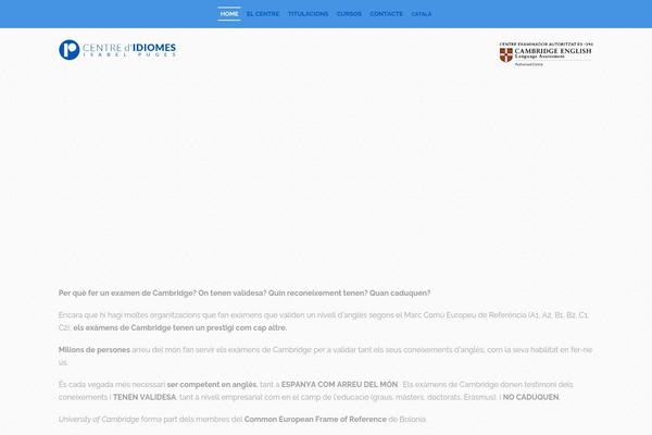 Infinite theme site design template sample