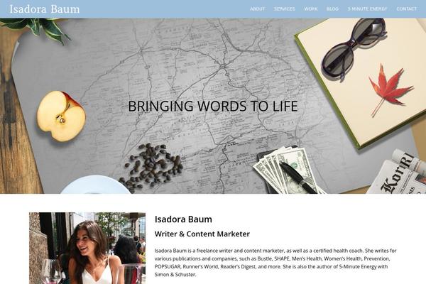 Total theme site design template sample