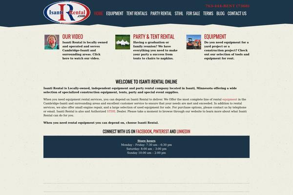 Tisa theme site design template sample