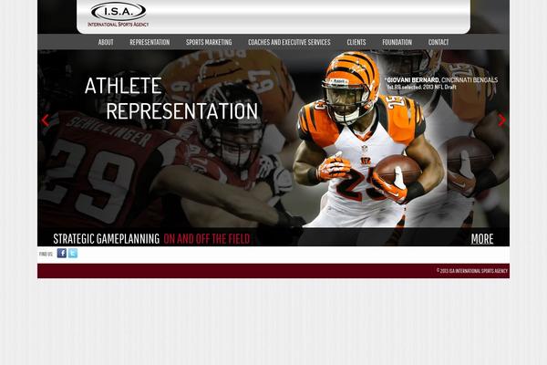 Isa theme site design template sample