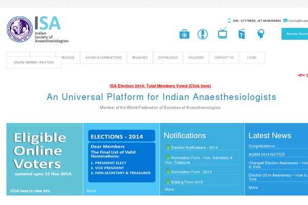 Isa theme site design template sample