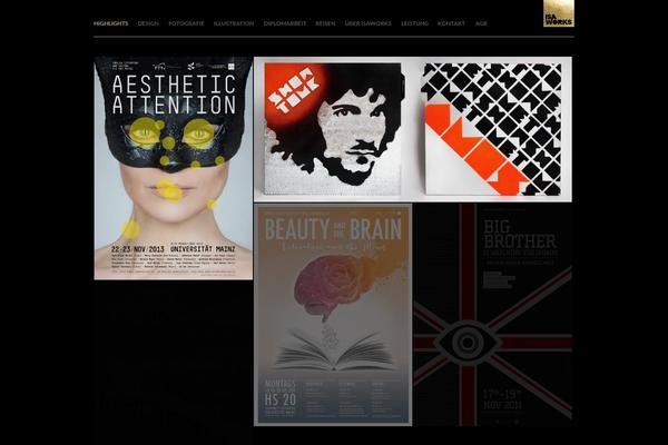 Studiofolio theme site design template sample